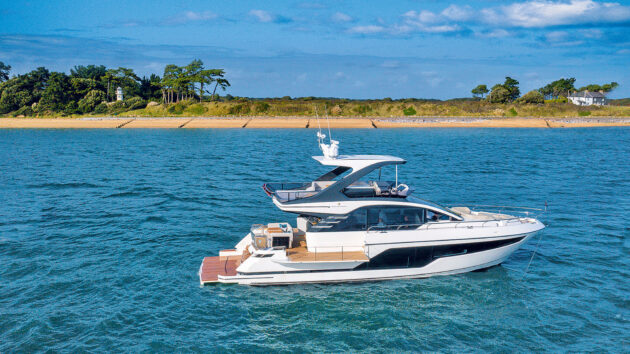 They also looked at and sea trialled the latest Fairline Squadron 58 