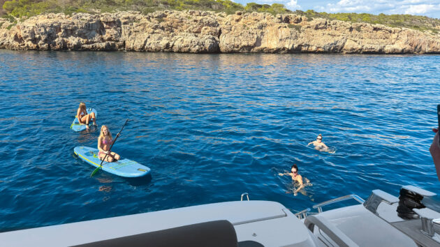 Daughters Lucy, Tilly and family making the most of their new purchase