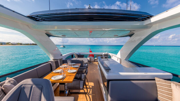 Full-time crew take care of the boat maintenance and catering