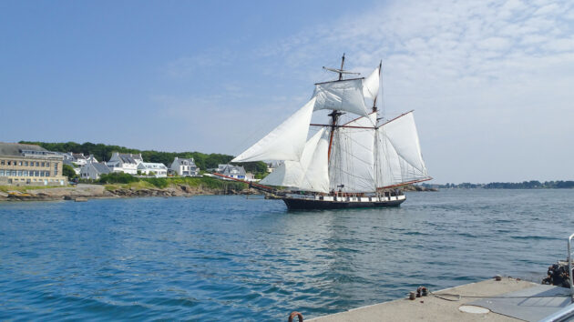 French schooner looking majestic outside Concarneau
