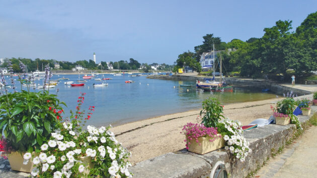 The tranquil bay at Sainte Marine