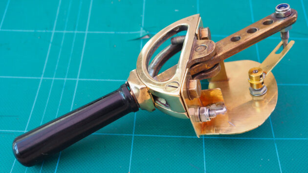 The original throttle was adapted for use on Malaya’s new electric motor