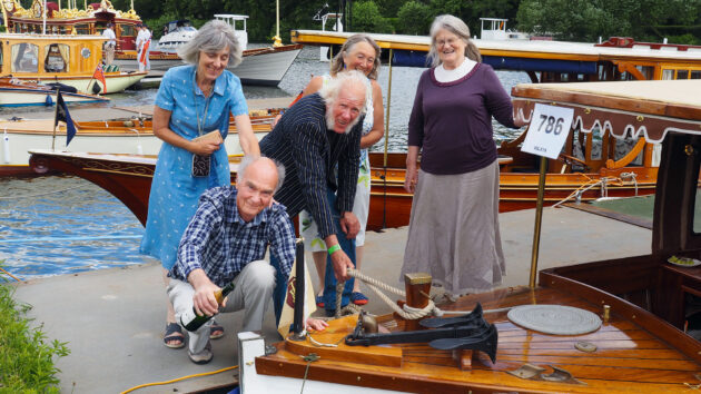 Shirley and Hugh Poths, previous owners Mac and Dave, and Barbara Lyne formally relaunch Malaya in 2019
