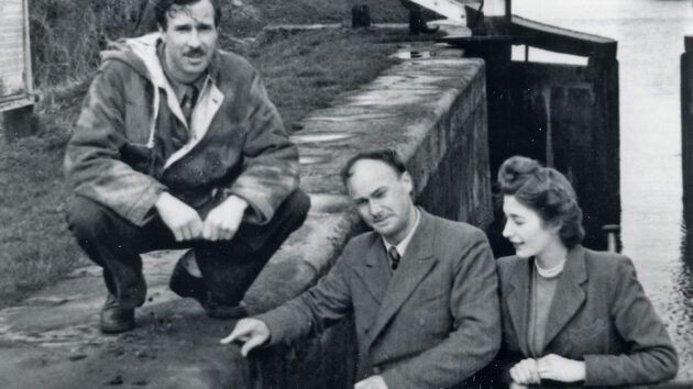 Jack Poths with Hugh Poths (jnr) and Mary