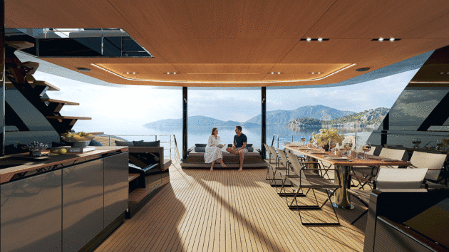The Ultima 88 delivers huge living spaces, both inside and out