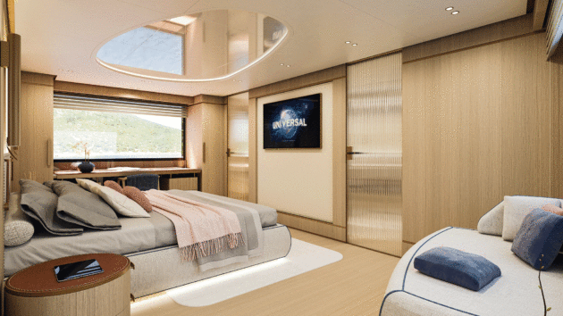 While details are scarce, the 34 has room for ten guests and six crew