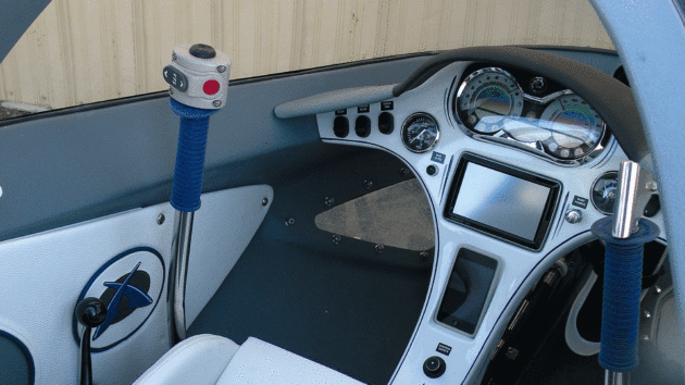 The controls on the Seabreacher