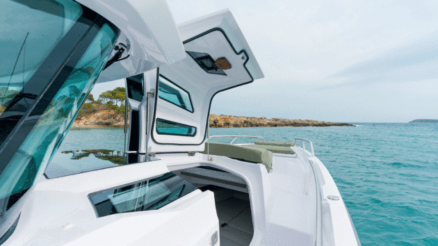 The opening on the boat