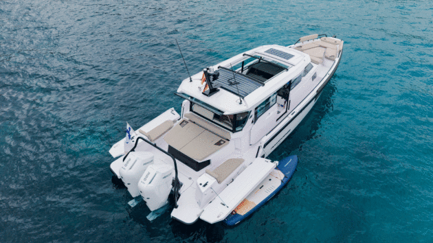 Aerial view of the Axopar 38XC