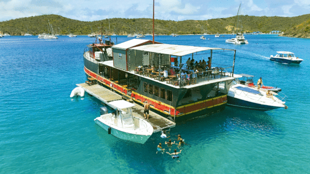 Willie T’s famous floating bar is on most charterers’ bucket lists