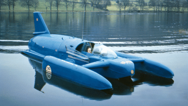 Donald Campbell on Coniston in 1967 shortly before the fatal accident