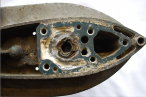 Corroded Outboard gearbox