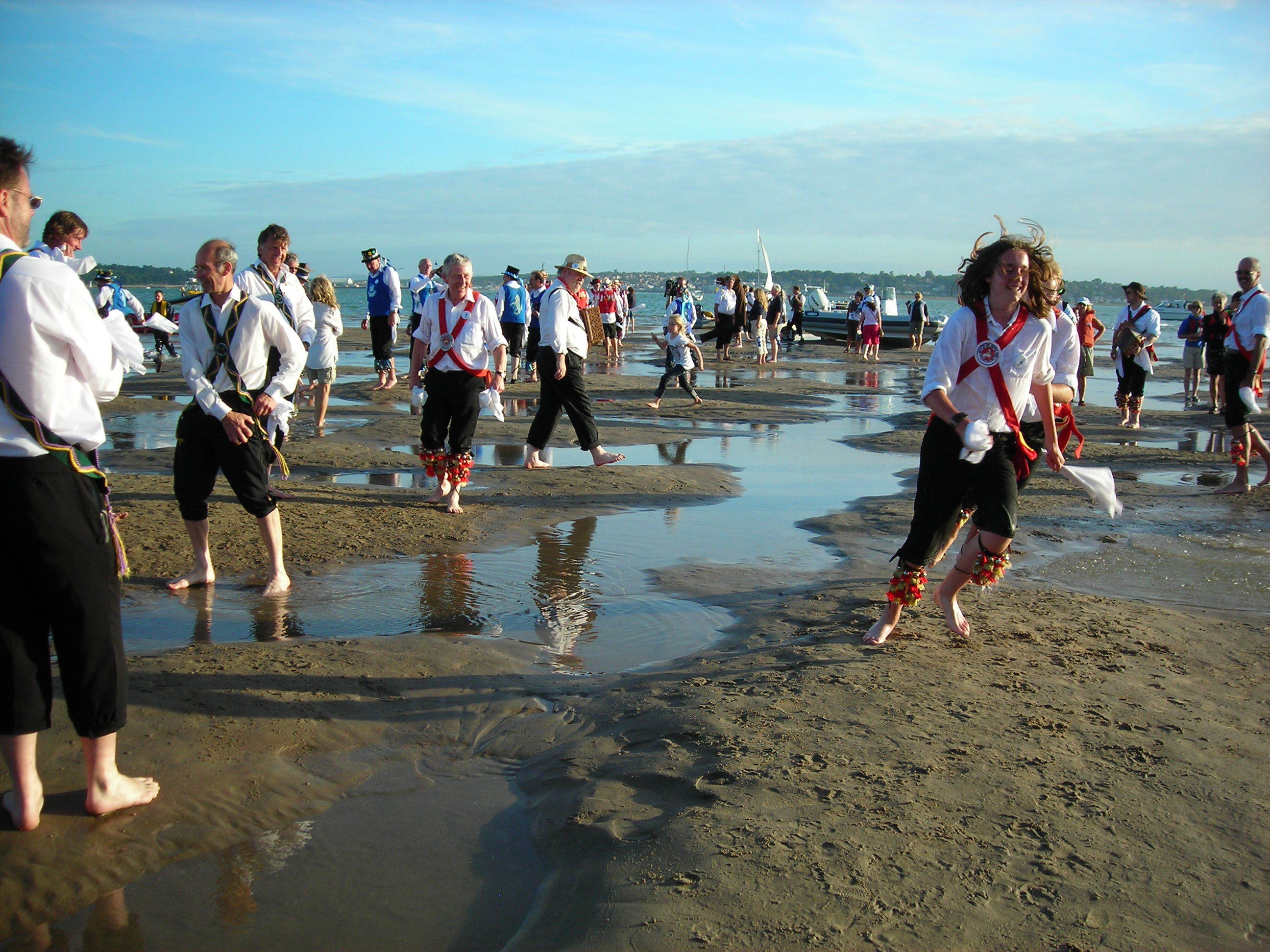 320th Morris Dancing troupe takes over the Bramble Bank