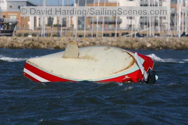 R19 keelboat capsized