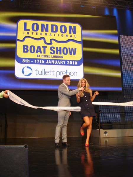 X Factor stars open Tullett Prebon London INternational Boat Show 2010
