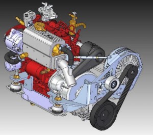 Hybrid MArine engine