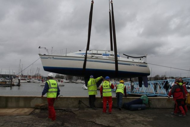 Launching at Warsash 2010