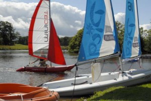 Mini-cats on the lake at NW Boat Show