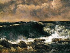 The Wave, painting by Gustave Courbet