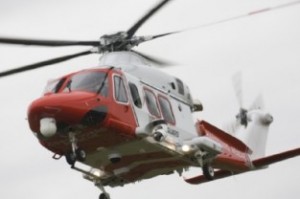 Coastguard rescue helicopter