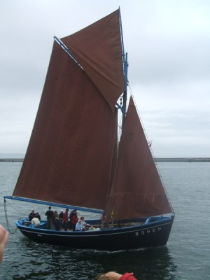 Typical French gaff fishing boat