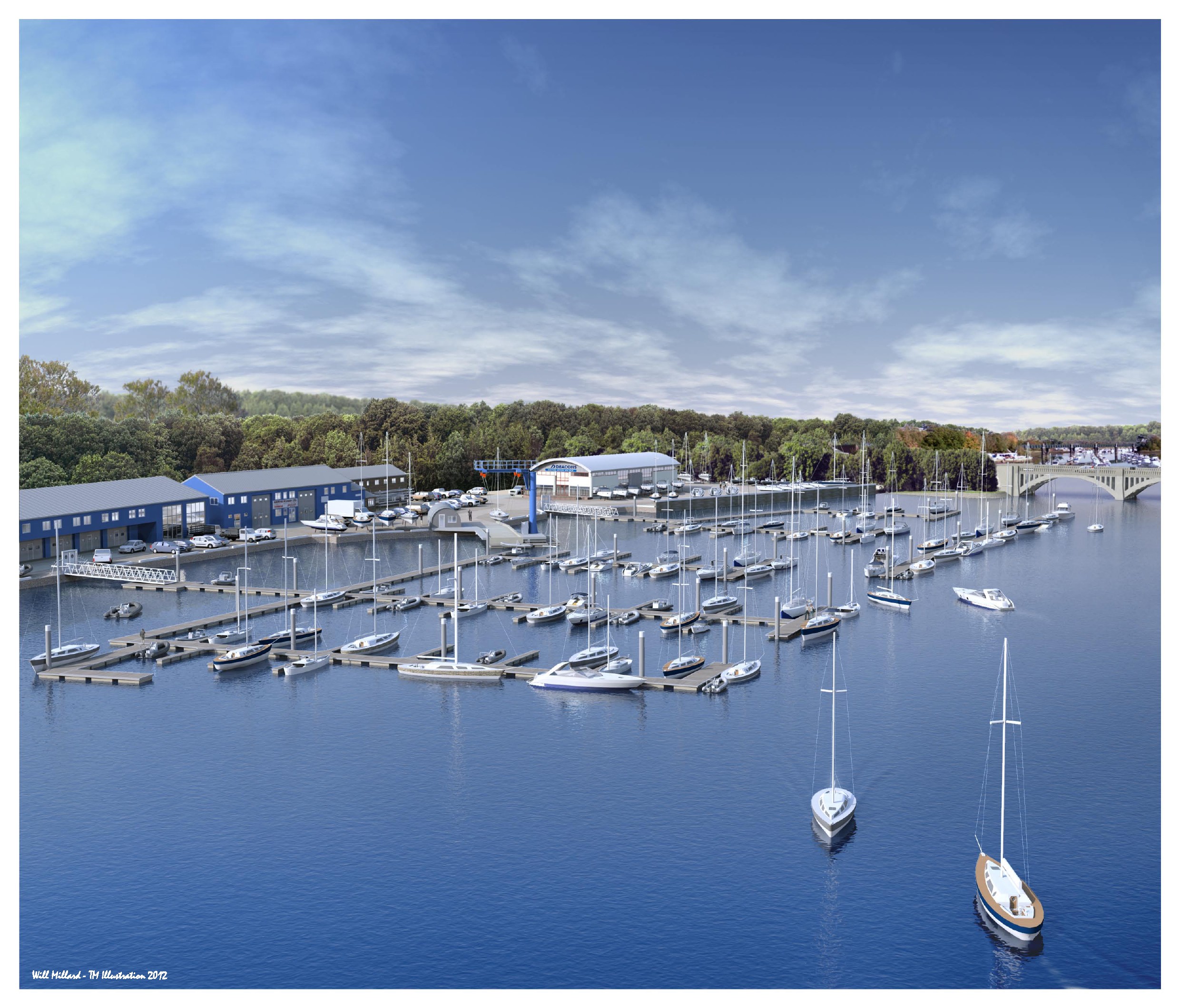 Deacons Boatyard new marina