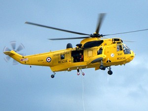 RAF Sea King rescue helicopter