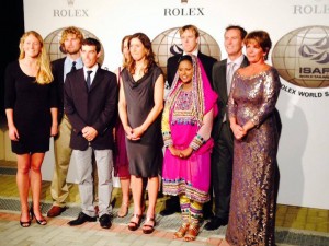 The ISAF Rolex World Sailor of the Year Nominees gathered earlier here in Sultanate of Oman. We're underway now with King Constantine addressing the audience.