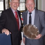 YJA Special Award winner Mike Golding with Yachting Journalists Association Chairman Bob Fisher