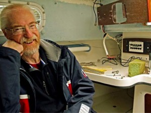 Colin Jarman, winner of the first worldwide Endurance Award by the Ocean Cruising Club