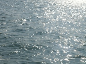 the inviting sea water around the Isle of Wight