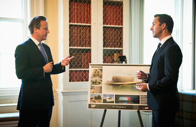 David Cameron with Ben Ainslie