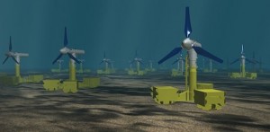 UK tidal array project artist's impression. Credit: The Crown Estate
