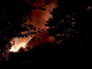 Alexandra Yacht Club fire. Credit: Kyle Marlon Aldridge