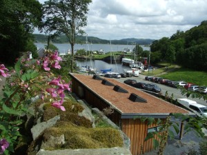 The new facilities block and Crinan Basin
