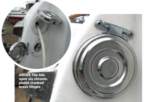 Transom shower covers
