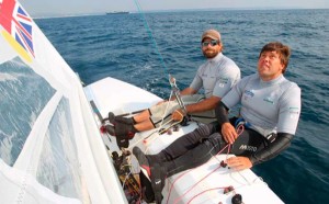 Iain Percy and Andrew Simpson sailing