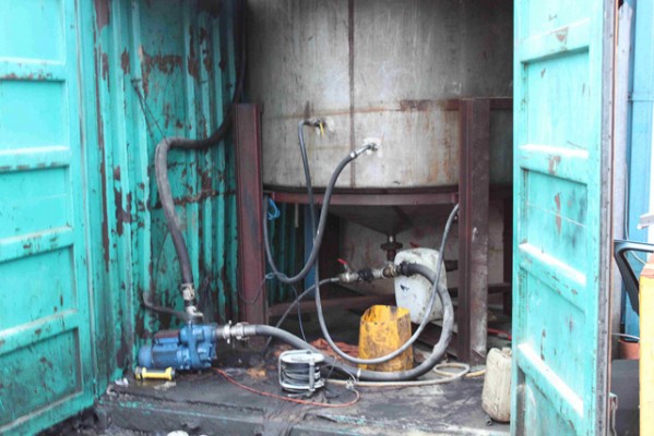 One of two diesel laundering plants, which have been dismantled by HM Revenue and Customs