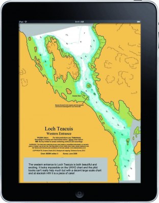 ipad with chart