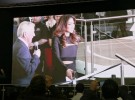 London Boat Show 2015-Nicole Scherzinger unveiling the Sunseeker Predator 57 at the Sunseeker International stand