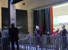 London Boat Show 2015-the rain curtain entrance