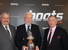 YJA Awards_Ian Atkins (President boats.com), Sir Robin Knox-Johnson (Winner Yachtsman of the Year), Bob Fisher (Chairman, YJA)
