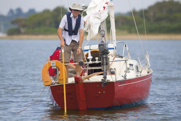 Running aground - push off