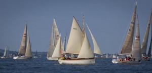Boats making their way around the Island in the J.P. Morgan Asset Management Round the Island Race 2014. Photo- onEdition