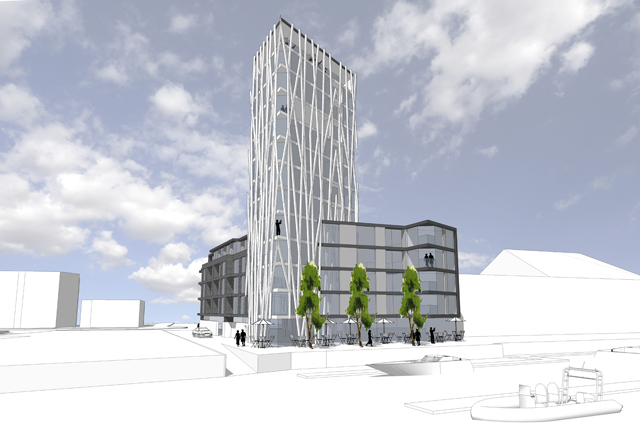 CGI image of proposed Salterns Marina Ltd development West Quay Road Poole