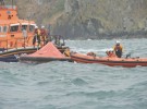 The tall ship Astrid rescue operation in progress. Photograph courtesy of Provision Cork