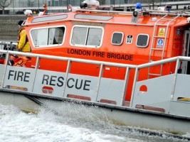 London Fire Brigade boat