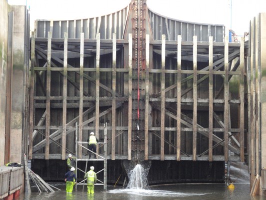 Whitehaven Marina sea lock