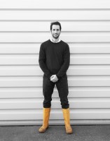 Sir Ben Ainslie gives it some Welly for the RNLI's Mayday campaign. Credit: Nigel Millard
