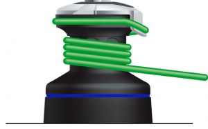 The angle of the line as it comes on to the winch is important - Harken recommend an angle of 8 degrees